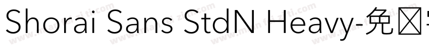 Shorai Sans StdN Heavy字体转换
